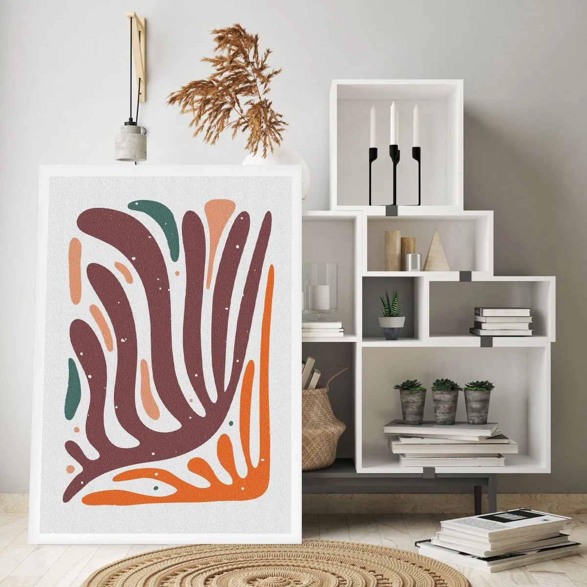 Poszter - Sugárzó organikus kompozíció - 50x70 cm