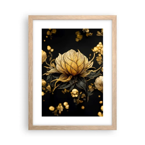 Poszter világos tölgy keretben - Finom törékenység - 30x40 cm