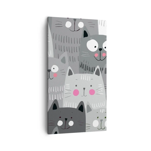 Vászonkép - A macska világa - 45x80 cm