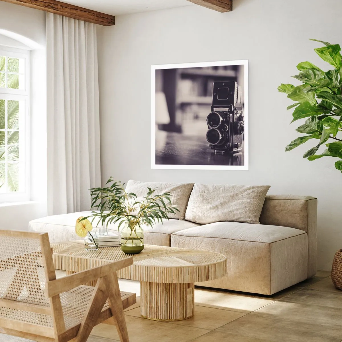 Poszter - Egy régi fénykép varázsa - 50x50 cm