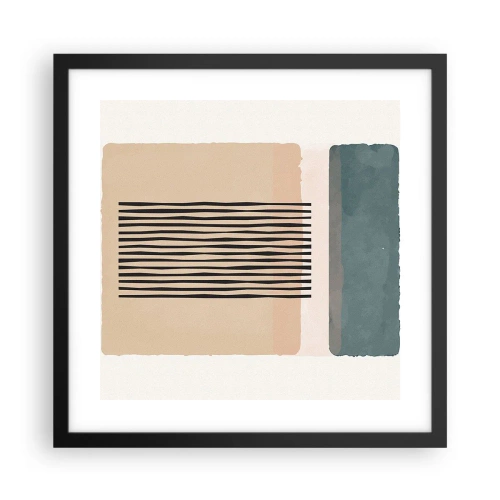 Poszter fehér keretben - Minden rendben - 40x40 cm