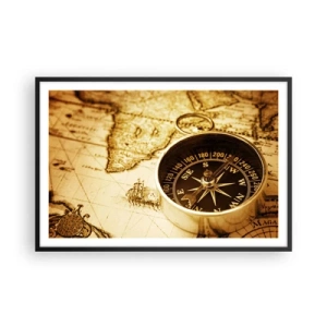 Poszter fehér keretben - Keletre, vagy nyugatra? - 91x61 cm