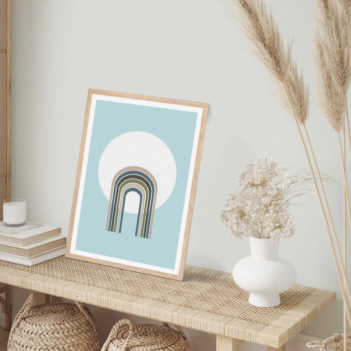 Poszter világos tölgy keretben - Ellenállhatatlan vonzalom - 61x91 cm