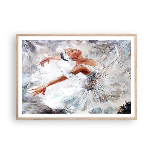 Poszter világos tölgy keretben - Finom és könnyű, mint a tüll - 100x70 cm