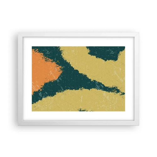 Poszter fekete keretben - Absztrakció - lassú mozgás - 40x30 cm