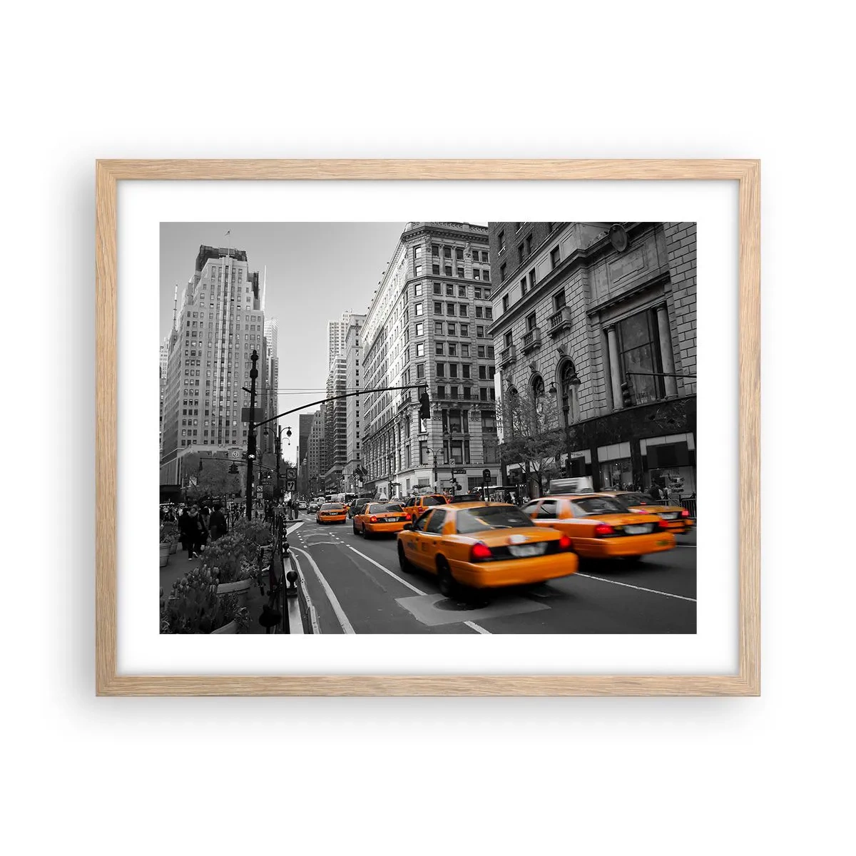 Poszter világos tölgy keretben - Nagyvárosi napok - 50x40 cm