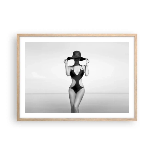 Poszter világos tölgy keretben - A nevem Elegance - 70x50 cm