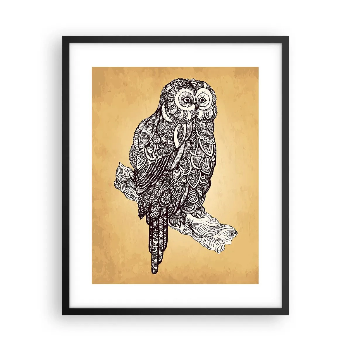 Poszter fehér keretben - A bölcsesség bonyolult díszei - 40x50 cm