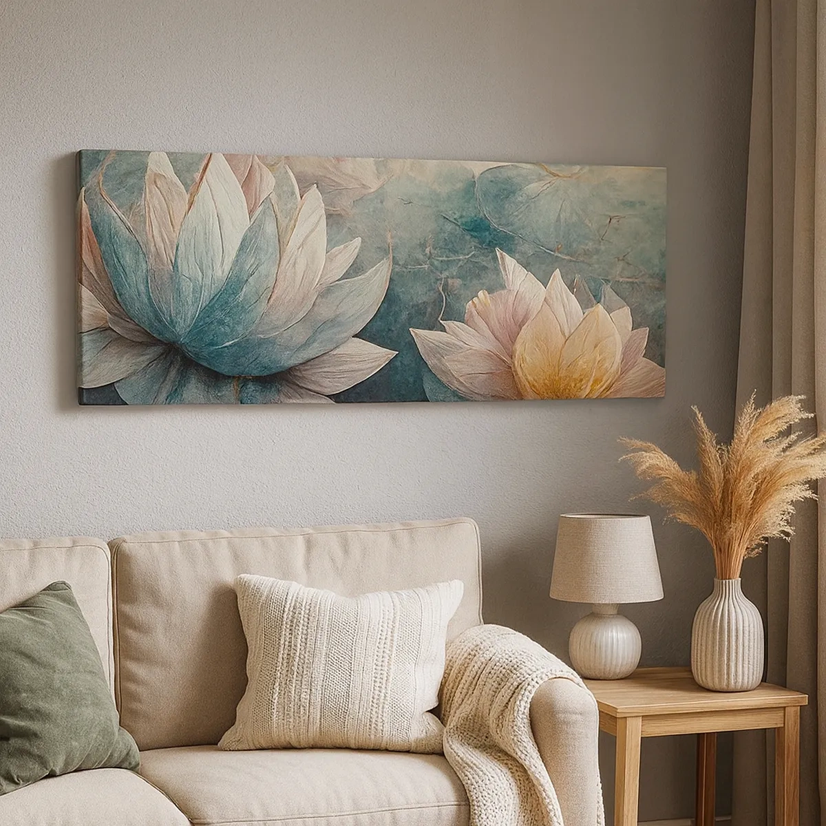 Vászonkép - Tavi csillagok - 30x30 cm