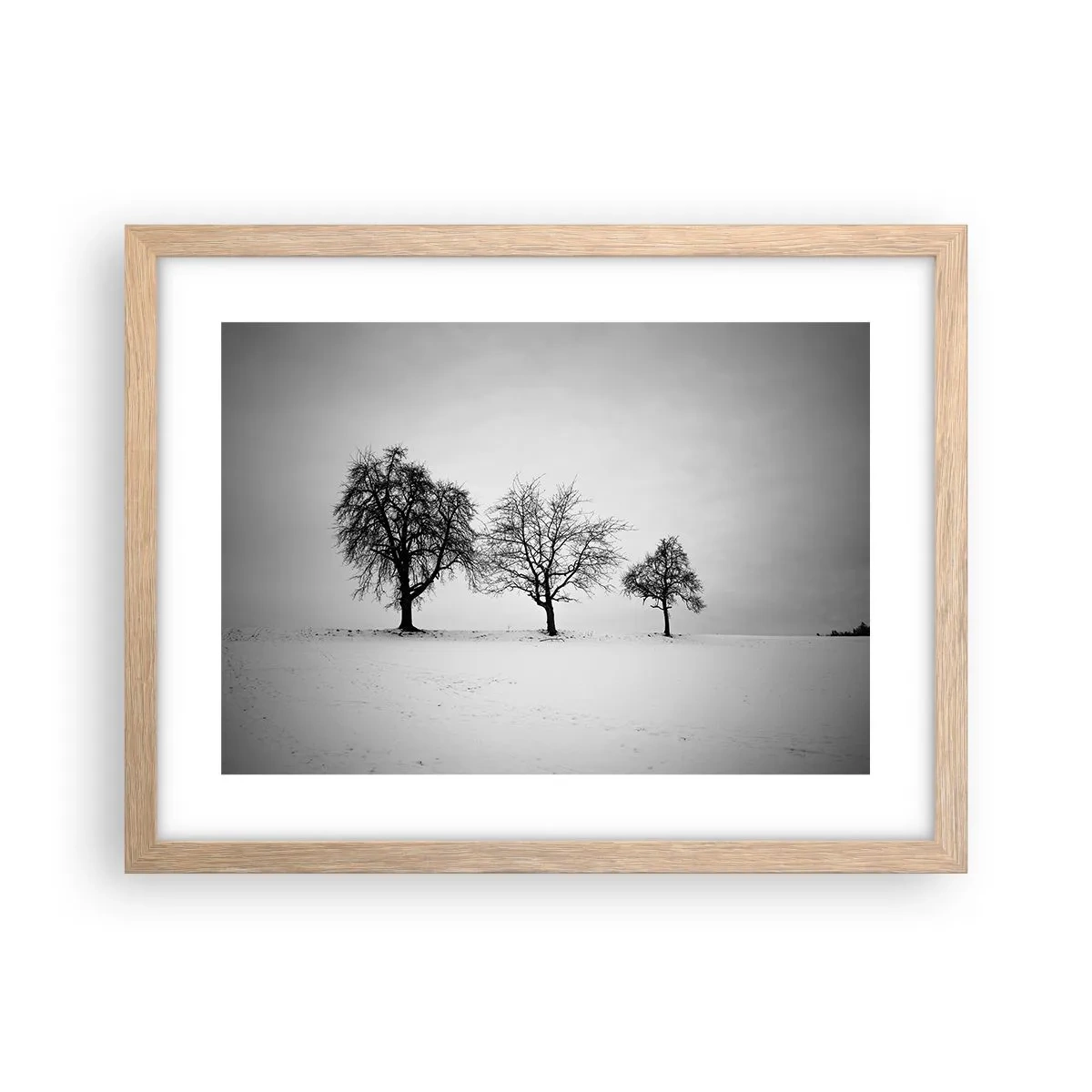 Poszter világos tölgy keretben - Miről álmodoznak? - 40x30 cm