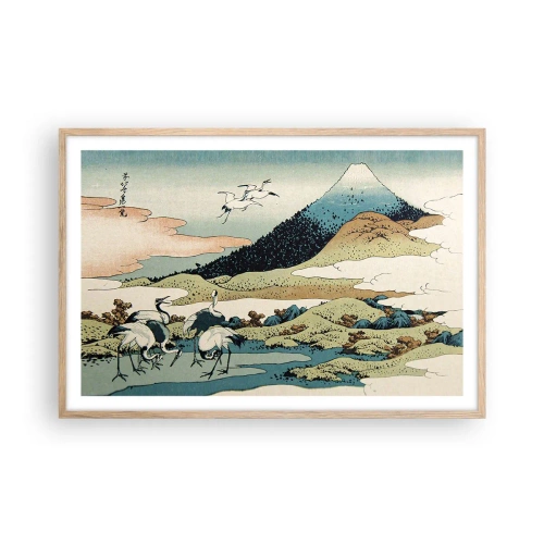 Poszter világos tölgy keretben - Japán lélekben - 91x61 cm