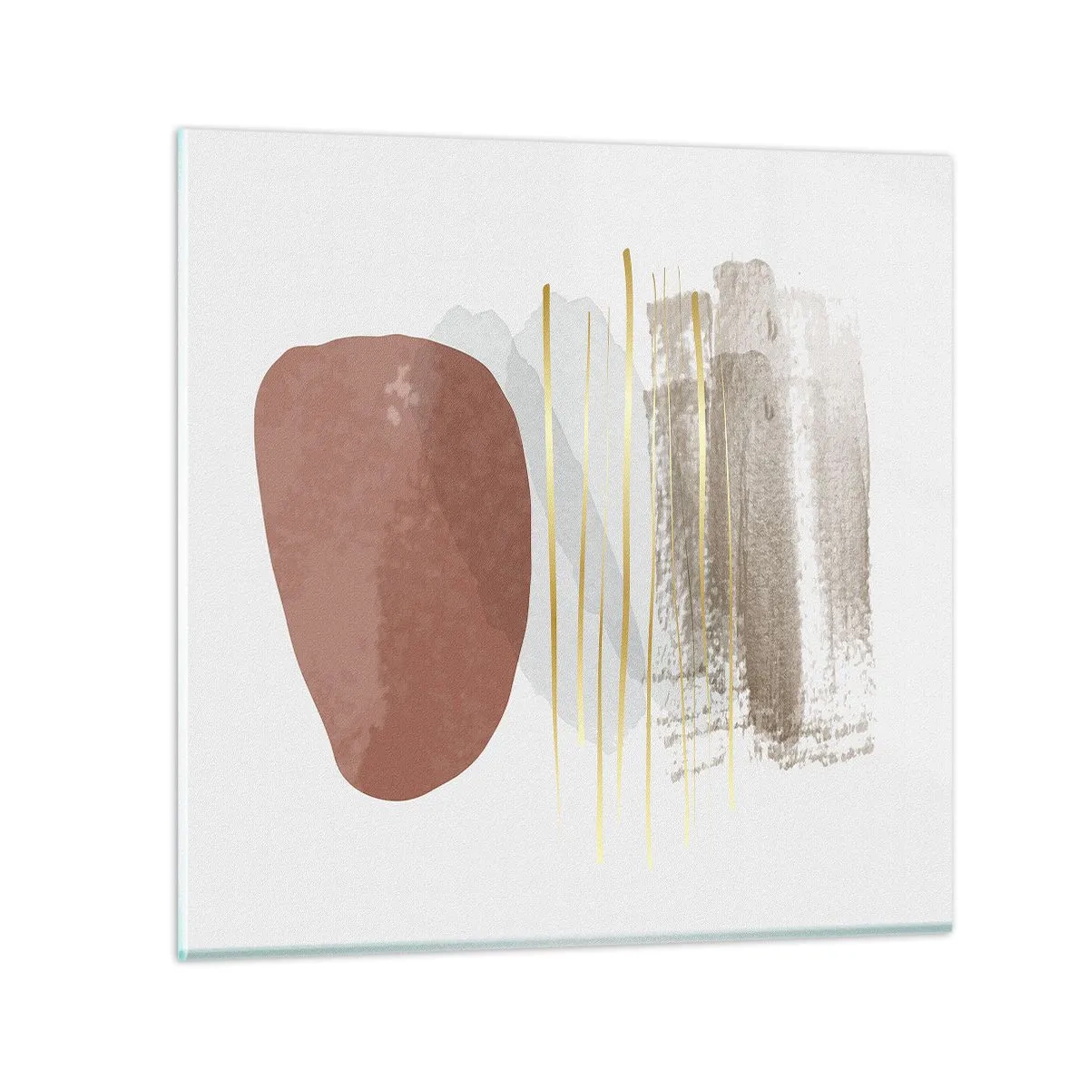 Üveg kép - Absztrakt oszlopsor - 60x60 cm