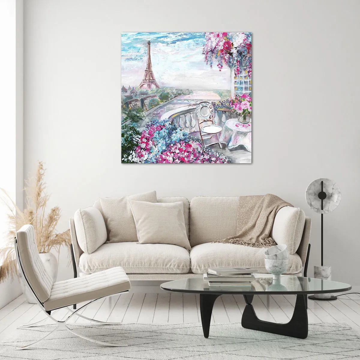 Üveg kép - Itt májusban a legszebb - 60x60 cm