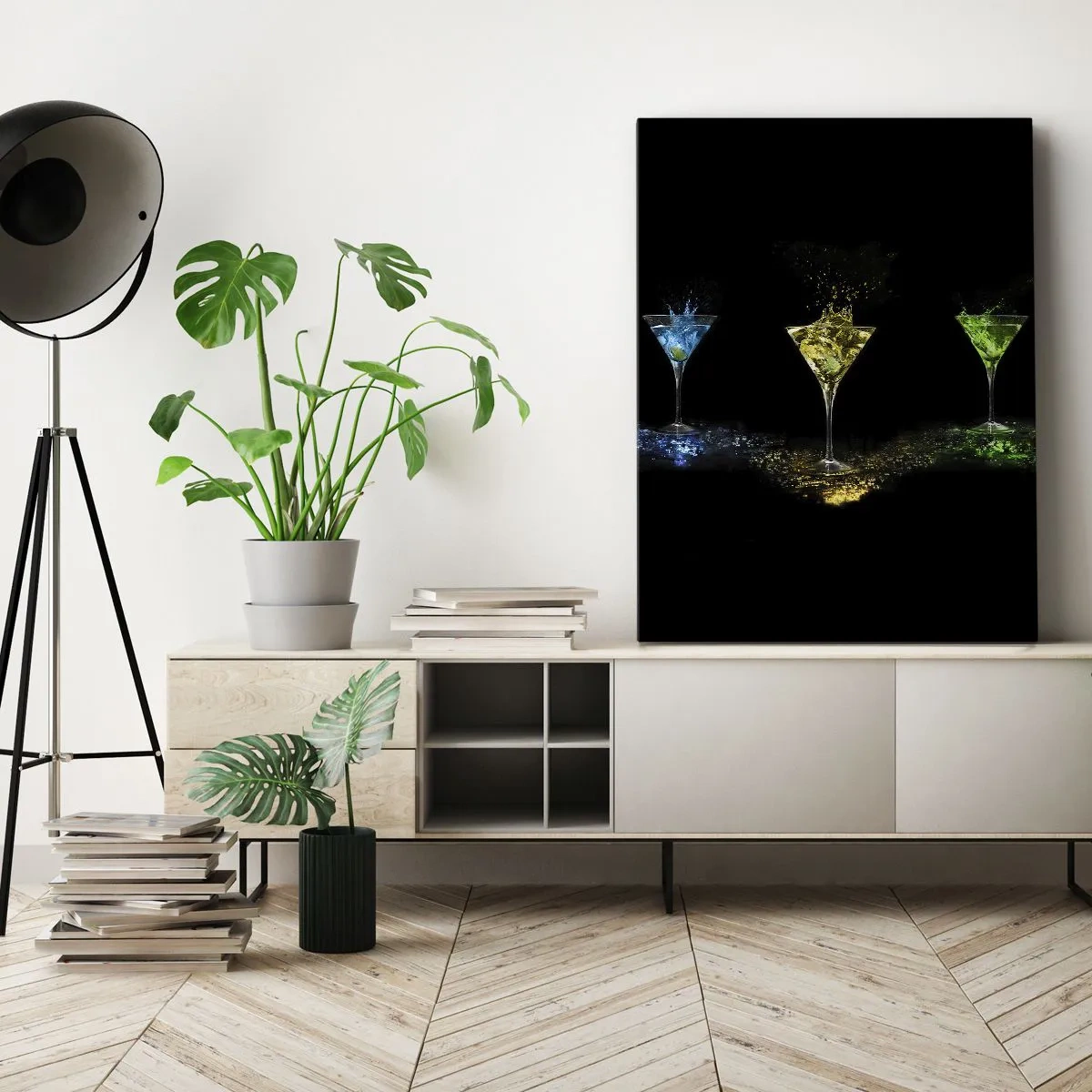 Vászonkép - Az öröm színei kristályüvegben - 50x70 cm