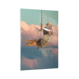 Üveg kép - Szórakozás a fellegekben - 70x100 cm