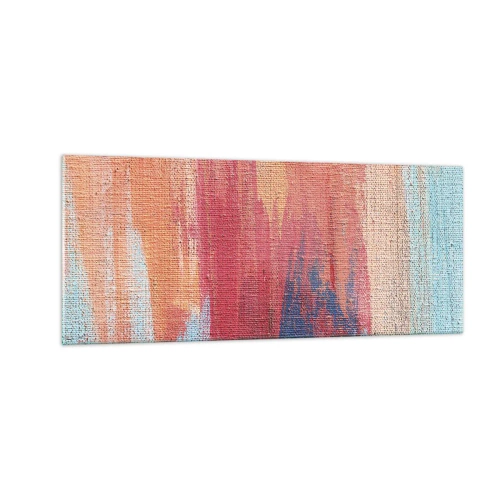 Üveg kép - Szivárványon kiúszva - 100x40 cm
