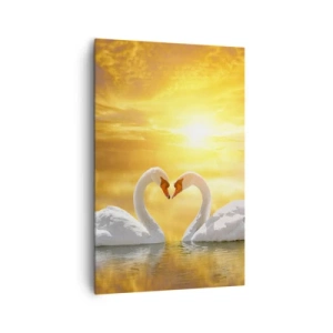 Vászonkép - A szív a legszebb szó a világon... - 80x120 cm