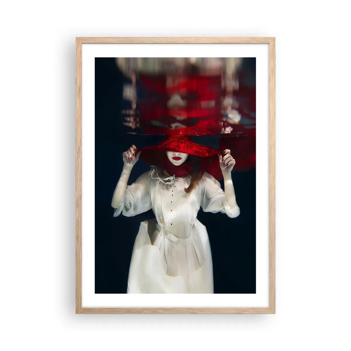 Poszter világos tölgy keretben - Furi(fele)ség - 50x70 cm