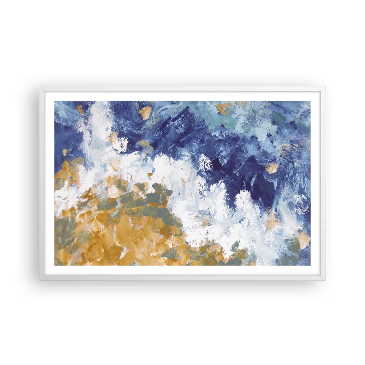 Poszter fekete keretben - Az elemek tánca - 91x61 cm