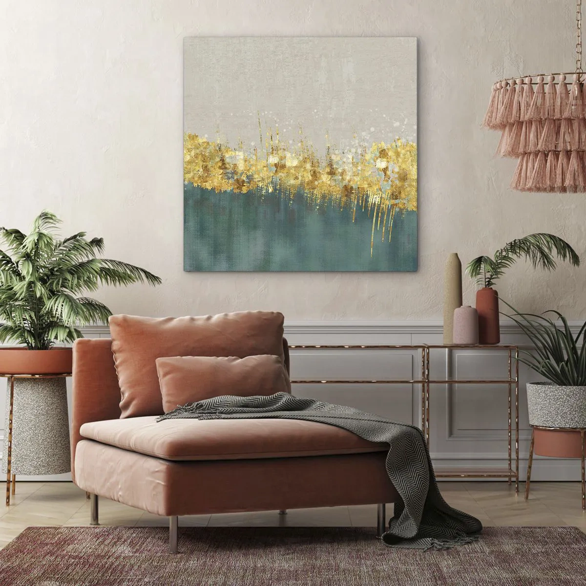 Vászonkép - Az aranyhatár - 50x50 cm