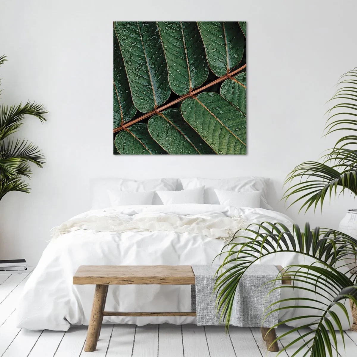 Vászonkép - Zöld ritmusban - 50x50 cm