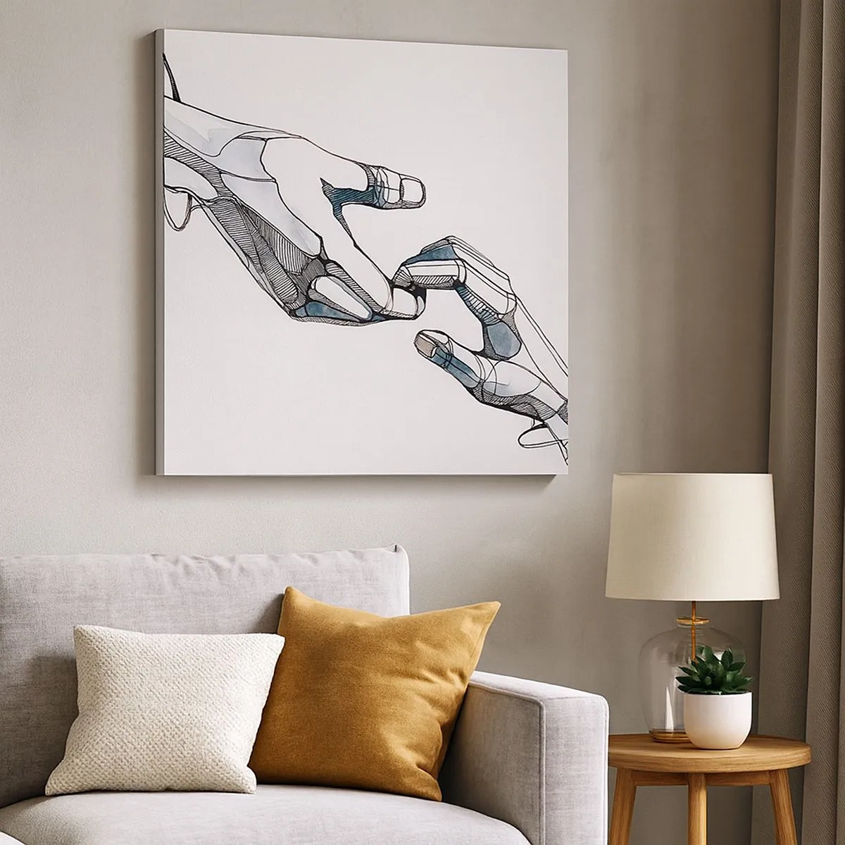 Vászonkép - Szép gesztus - 30x30 cm