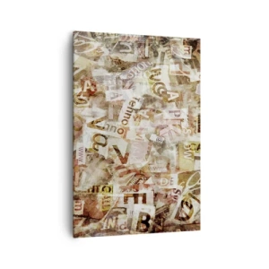 Vászonkép - Betűkkel egyesítem a fecsegést - 70x100 cm