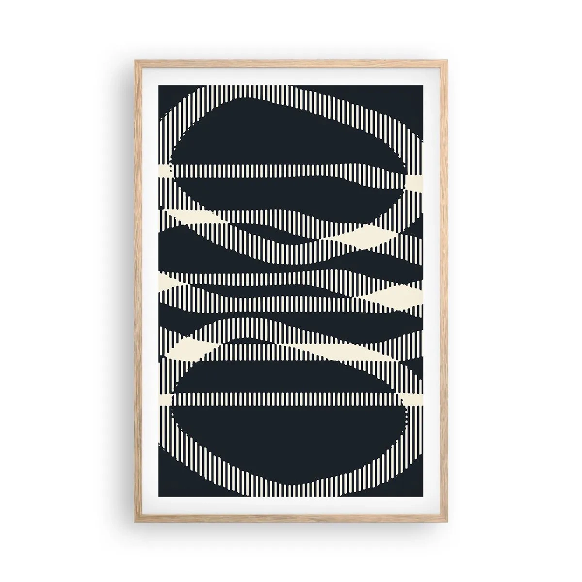 Poszter világos tölgy keretben - Sötétség megtörése kísérlete - 61x91 cm