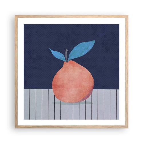 Poszter világos tölgy keretben - Domborúság és sík - 60x60 cm