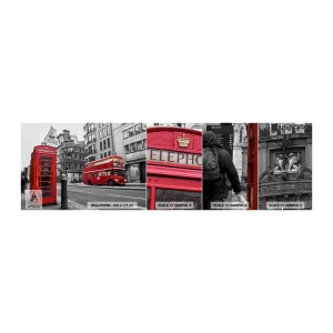 Fotótapéta Minta Öntapadós Deluxe Sticker - Legpirosabb az Európában - Város, London, Építészet - 100x30 cm