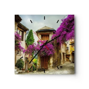 Falióra, Óra - Virágtető alatt - 30x30 cm