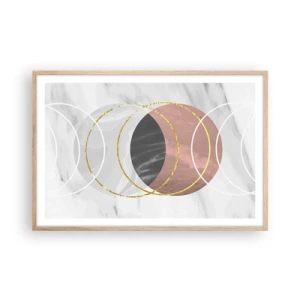 Poszter világos tölgy keretben - A szférák zenéje - 91x61 cm