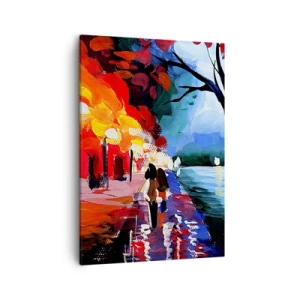 Vászonkép - Lángoló ősz a parkban - 50x70 cm