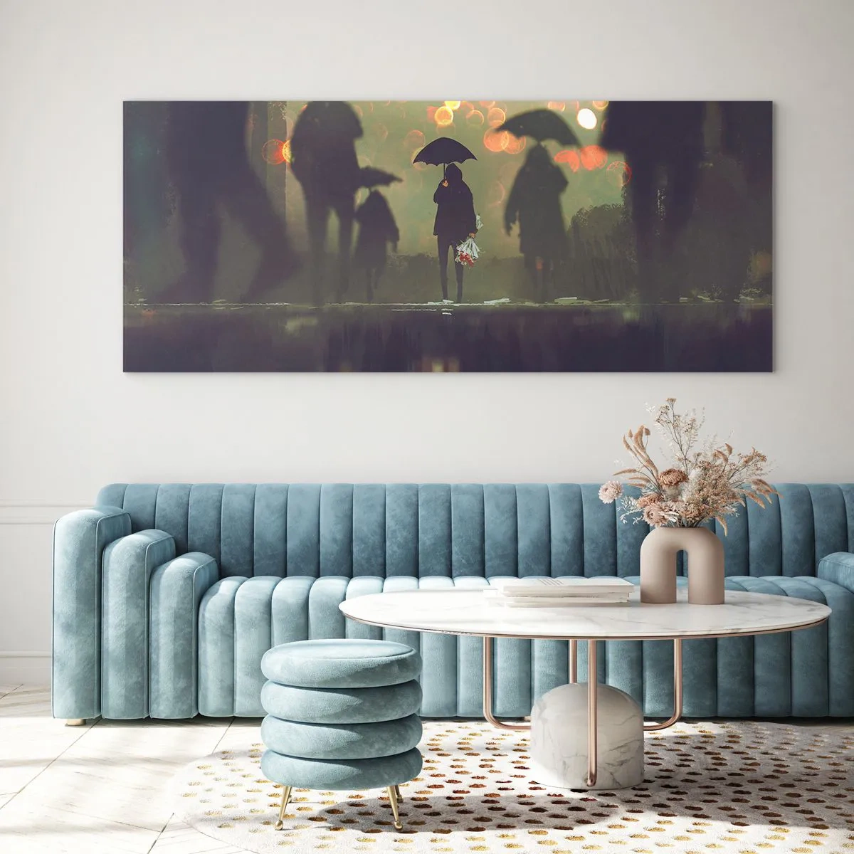 Üveg kép - Egy esőcsepp szemszögéből - 90x30 cm