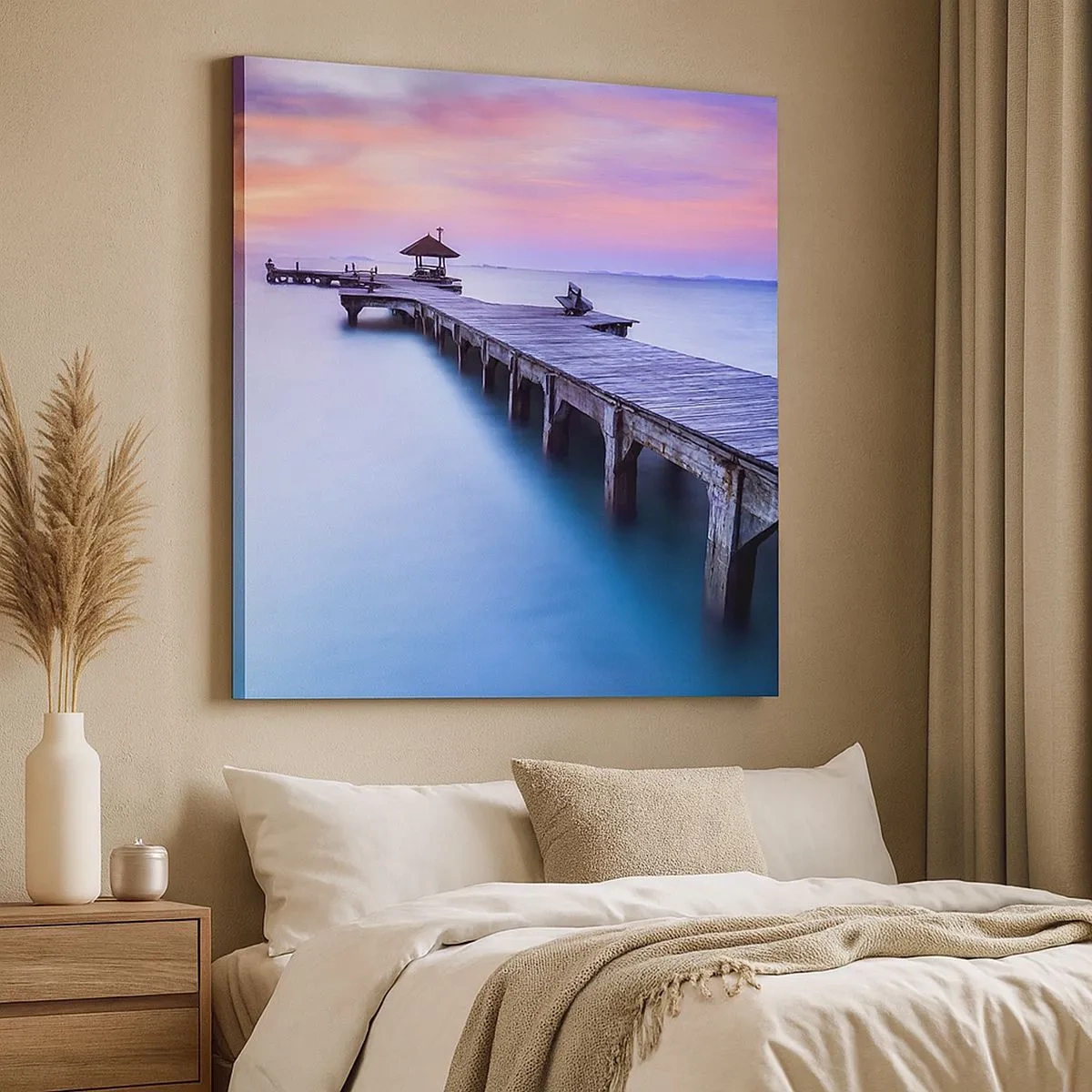 Vászonkép - Nyugalom tengere egészen a horizontig - 30x30 cm