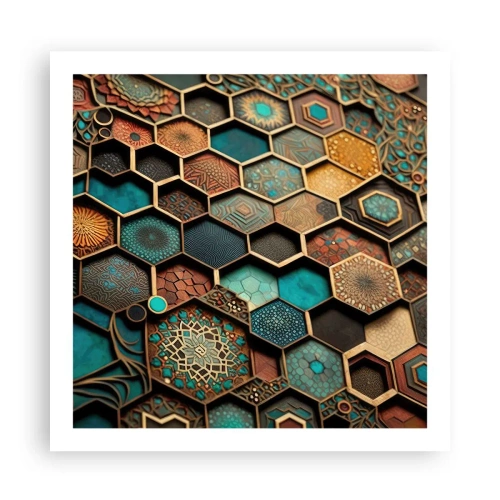Poszter - Arab ornamentika - egy variáció - 60x60 cm