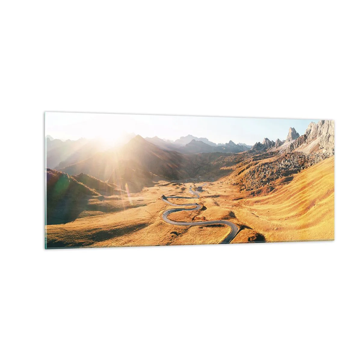 Üveg kép - Egy arany völgyben - 100x40 cm