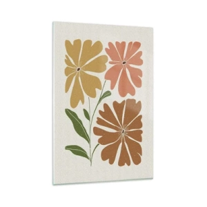 Üveg kép - Természet és geometria - 80x120 cm