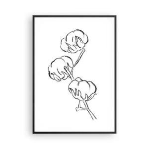 Poszter fehér keretben - Pamut pehely - 70x100 cm