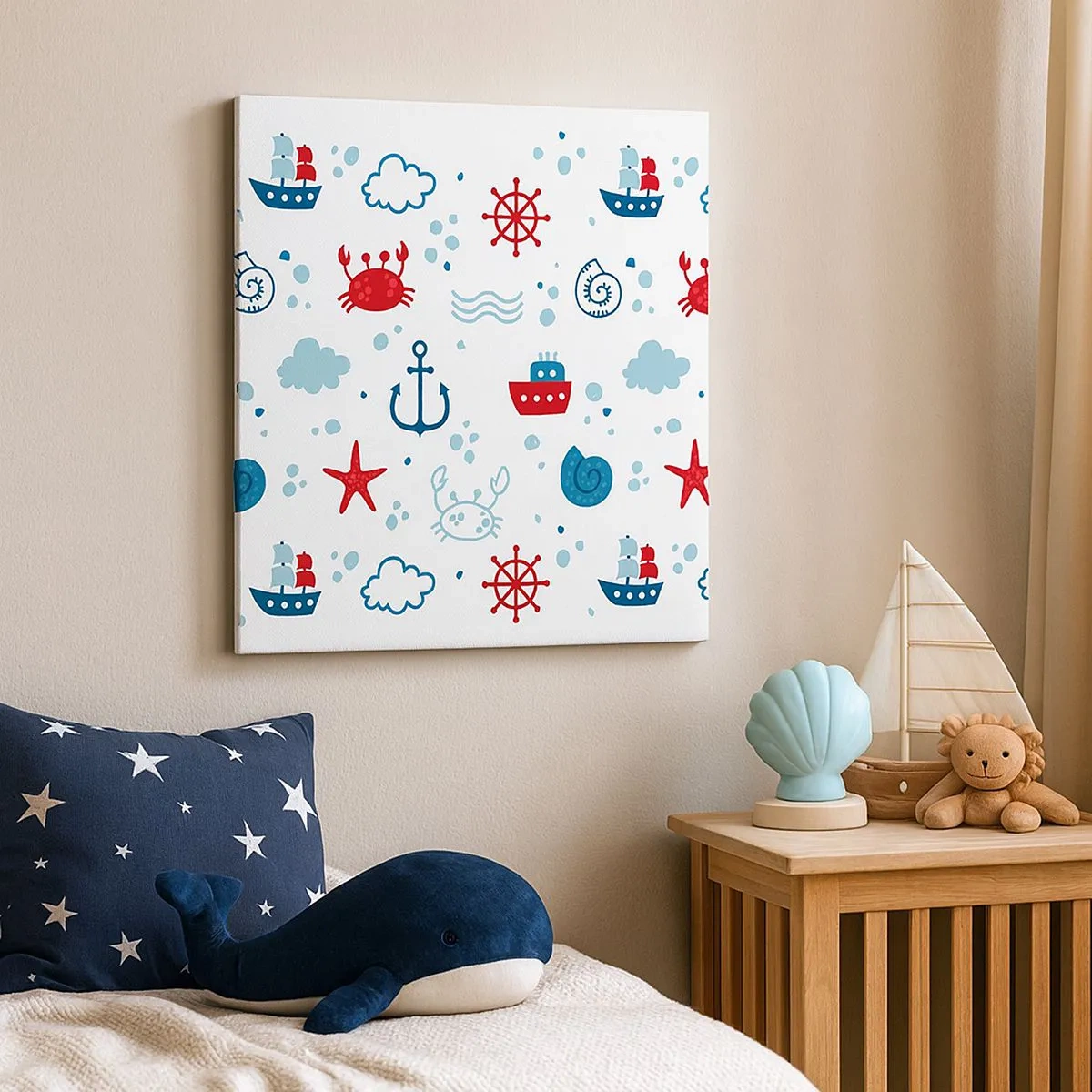 Vászonkép - Tengeri mese - 30x30 cm