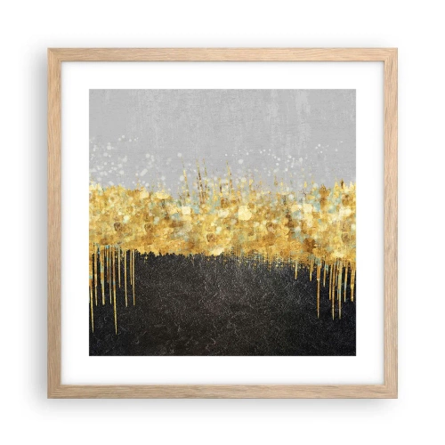 Poszter világos tölgy keretben - Befelé és felfelé - 40x40 cm