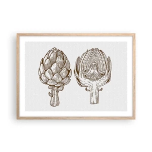 Poszter világos tölgy keretben - Anatómia lecke - 70x50 cm