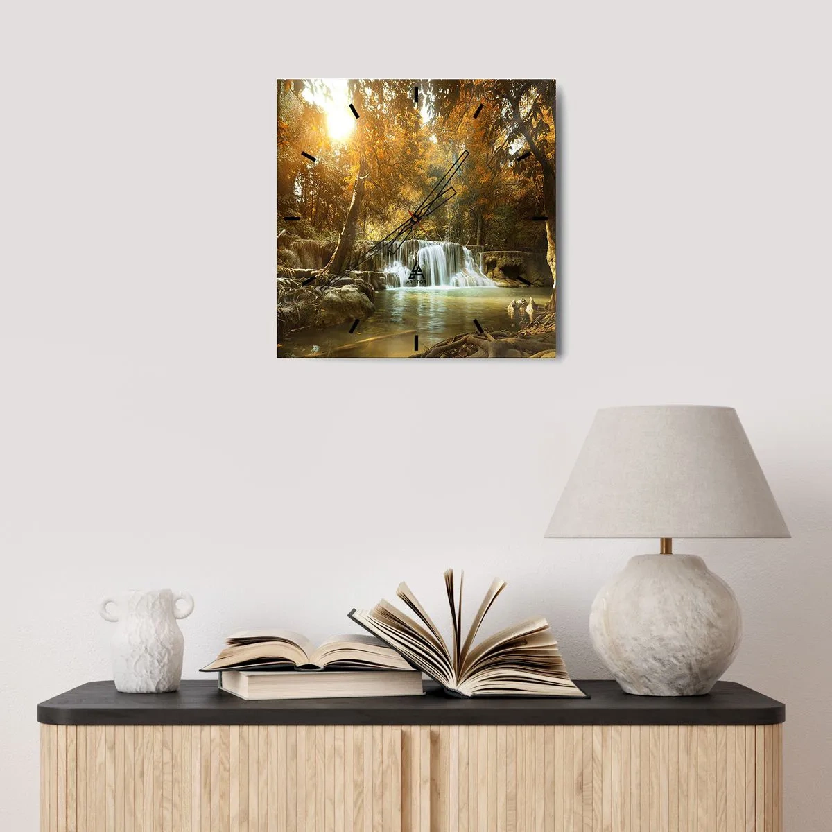 Falióra, Óra - Park kaszkád - 30x30 cm