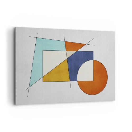 Vászonkép - Absztrakció: modernista szórakozás - 120x80 cm