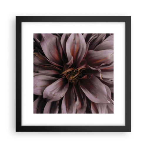 Poszter fehér keretben - Virágos szív - 30x30 cm