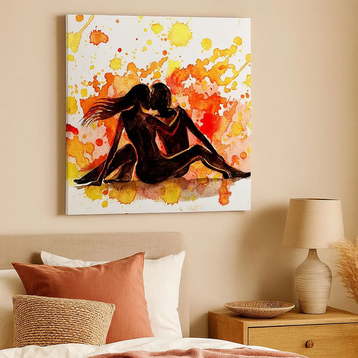 Vászonkép - És világosság lett - 30x30 cm