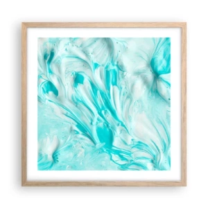 Poszter világos tölgy keretben - Örökké együtt - 50x50 cm