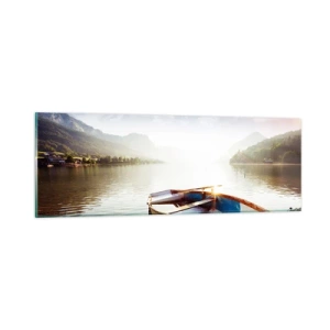 Üveg kép - Nagy és tiszta víz felett - 90x30 cm
