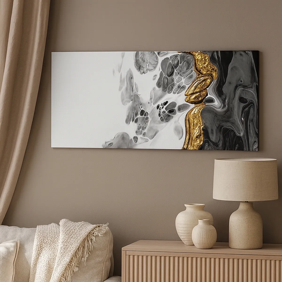 Vászonkép - Szerves kompozíció - 30x30 cm