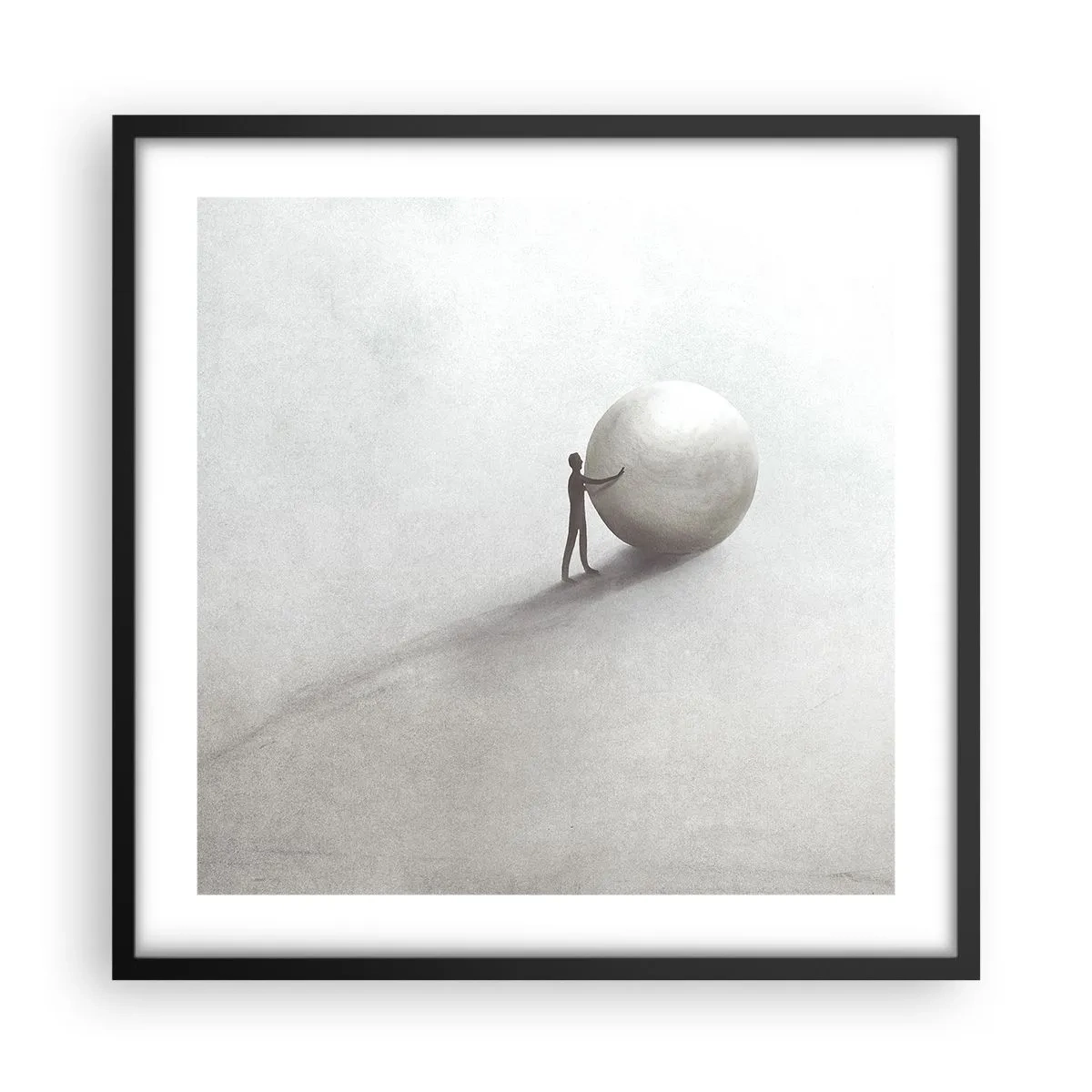 Poszter fehér keretben - Az élet játéka - 50x50 cm